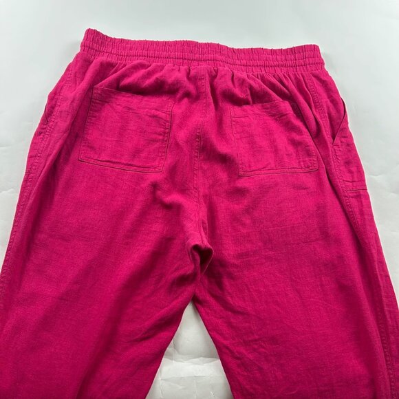 A New Day Hot Pink Linen Blend Jogger Pant XXL - Picture 7 of 7